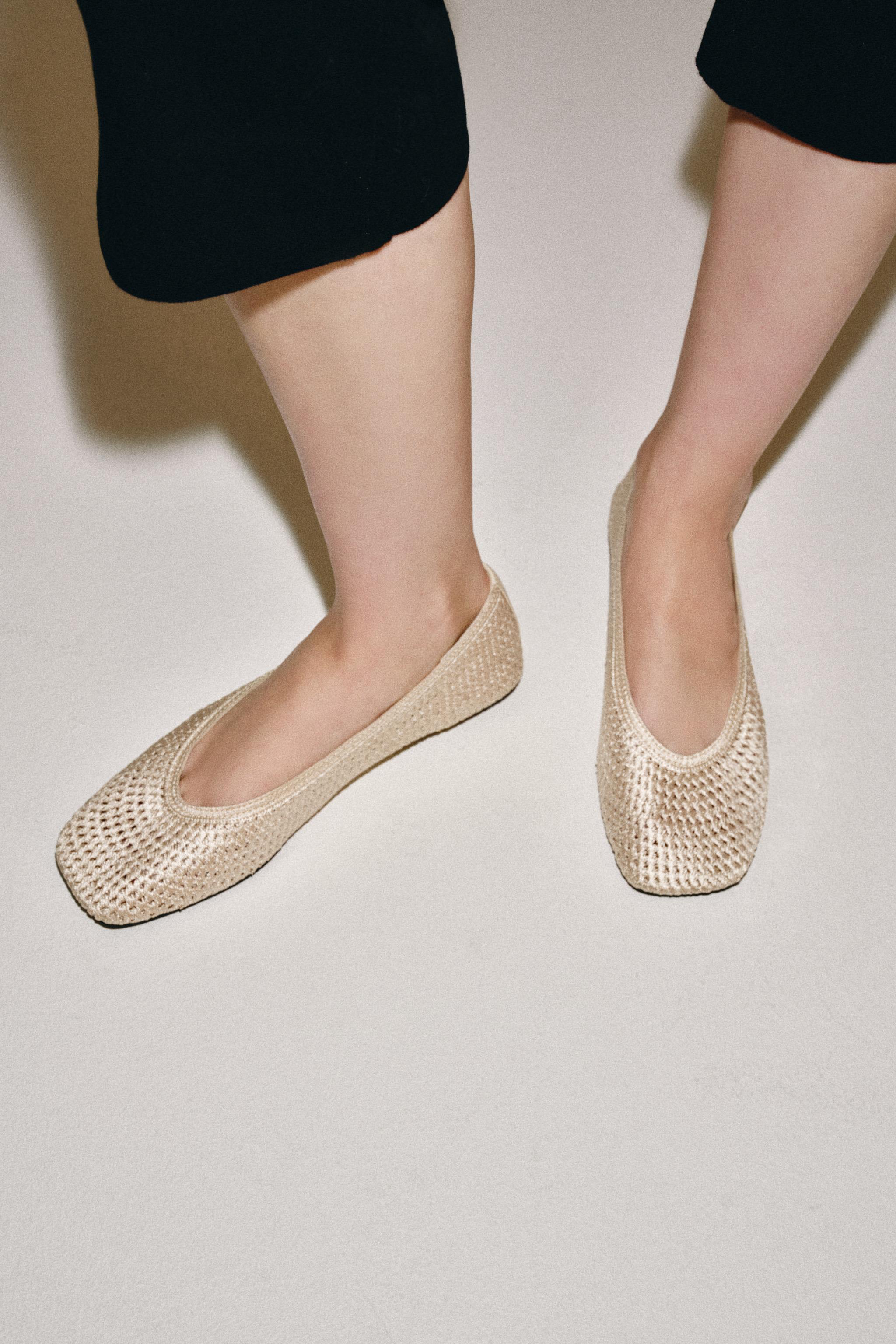 BALLERINES EFFET TRESSÉ